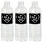 Big Dot of Happiness Mr. and Mrs. - Black and White Wedding or Bridal Shower Water Bottle Sticker Labels - Set of 20